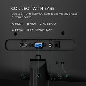 AOC 22B2HM2 100Hz refresh-rate display enabling smoother video and gaming