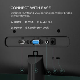 AOC 24B35H3 120Hz refresh close-up showcases smooth motion for gaming and video.