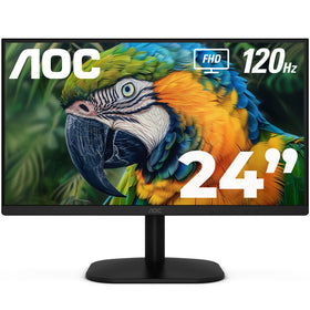 AOC 24B35H3 front view shows 24-inch IPS display with wide viewing angles for any setup.