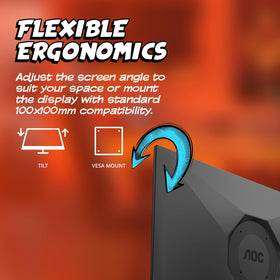AOC 24G42HE frameless design enables seamless multi monitor layouts