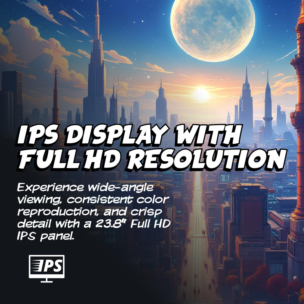 AOC 24G51F IPS panel delivering rich colors and wide viewing angles.