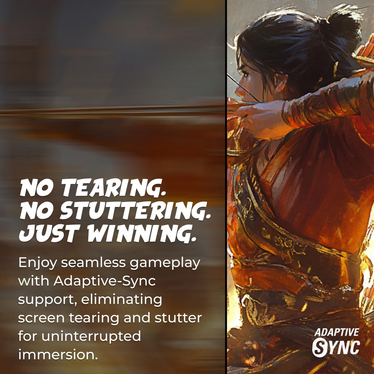 AOC 27G4H 200Hz refresh rate enables smooth, responsive gameplay.