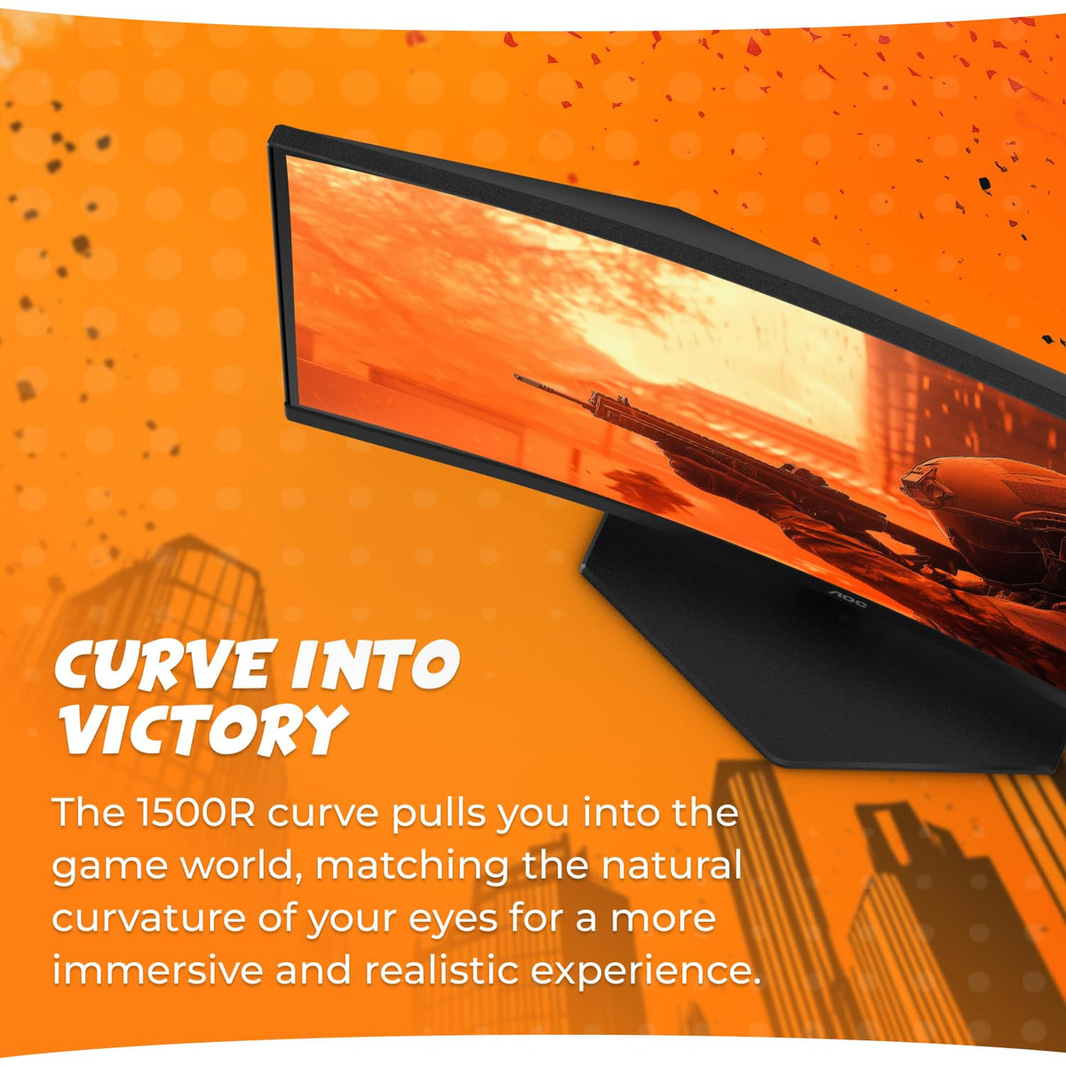 AOC C24G42E 180Hz setting demonstrates ultra-smooth gameplay.