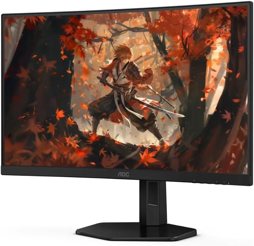 AOC C27G4X front view with immersive curved display for responsive gaming