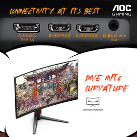 AOC C27G4ZH adaptive sync reduces tearing for fluid gameplay