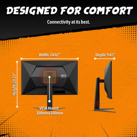 AOC C27G4ZH multiple ports simplify setup with DP and HDMI