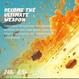 AOC C32G2ZE 0.5ms SmartResponse minimizes motion blur during fast action.