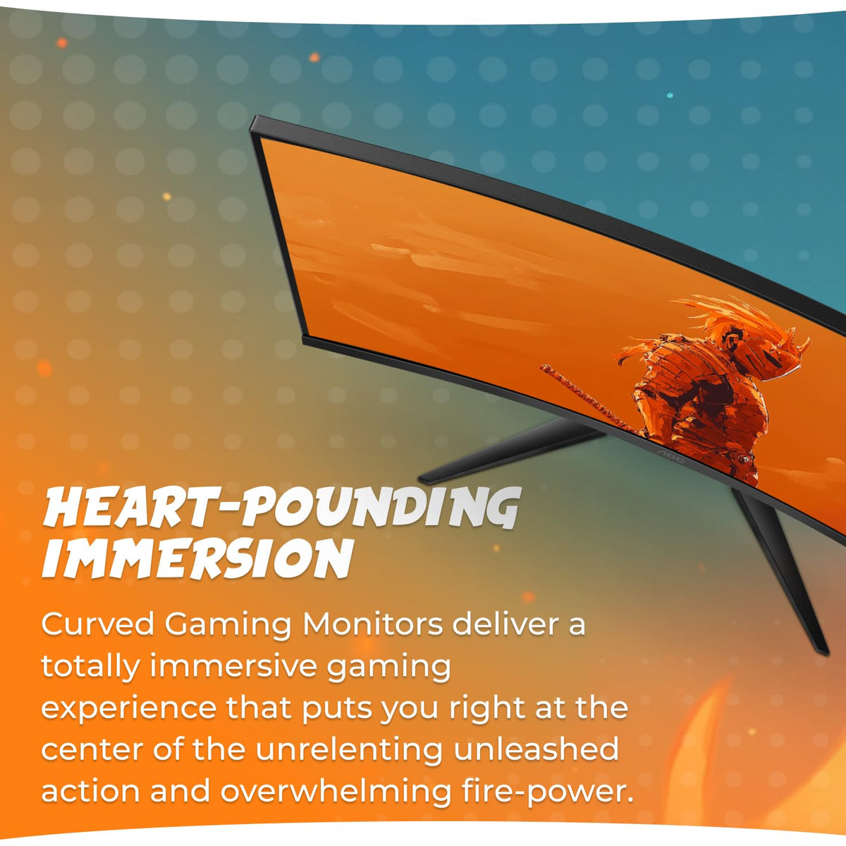 AOC C32G2ZE 240Hz refresh rate delivers smooth motion and precise tracking.