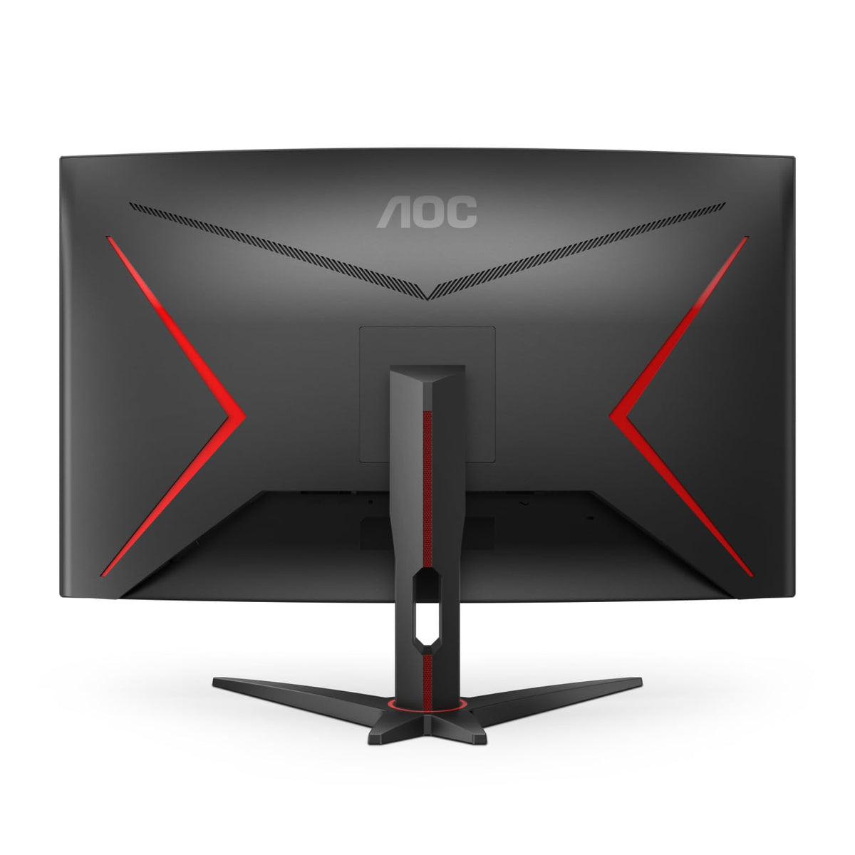 AOC C32G2ZE three-sided frameless design for seamless multi-monitor setups.
