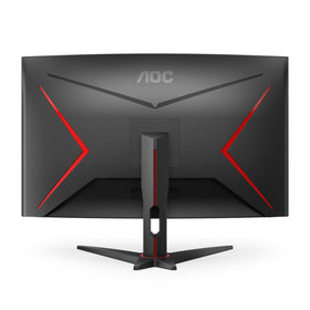 AOC C32G2ZE three-sided frameless design for seamless multi-monitor setups.
