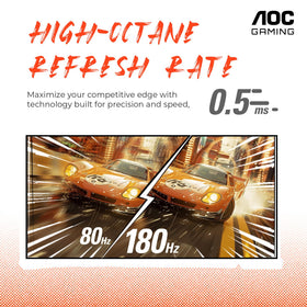 AOC CQ27G4H 0.5ms response time reduces motion blur during intense matches.