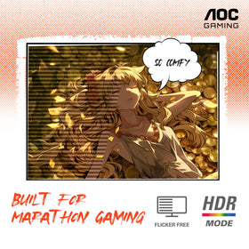 AOC CQ27G4H with AMD FreeSync Premium minimizes tearing for fluid scenes.
