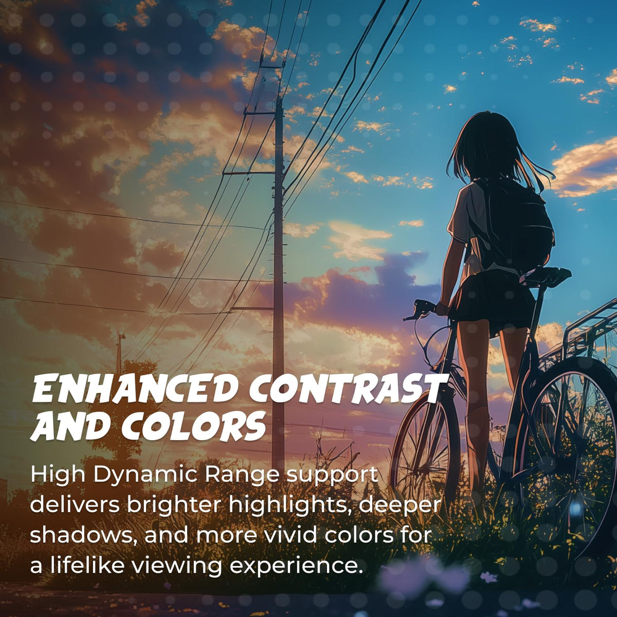CQ32G4VE 0.5ms MPRT reduces motion blur during rapid action.