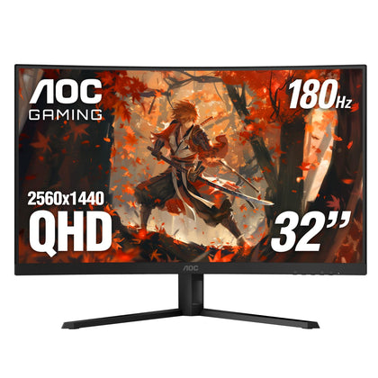 AOC CQ32G4VE curved 32-inch display for immersive gaming experiences.
