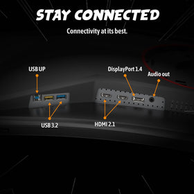 AOC CU34G4Z sleek, battle-ready design for modern gaming setups.