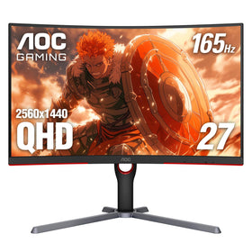 AOC Gaming CQ27G3S 27-inch Quad HD display delivers crisp, immersive visuals.