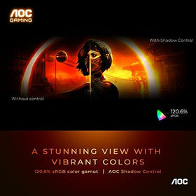 AOC CQ27G3S low input lag enhances in-game responsiveness.