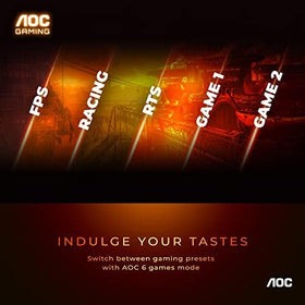 AOC CQ27G3S packaging includes monitor, stand, cables, and quick guide.