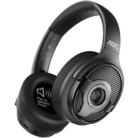 AOC front packaging showing headset and transmitter, clear product overview benefit