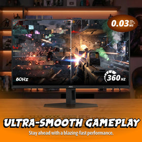 AOC Q27G40SDE 0.03ms response minimizes motion blur during fast scenes