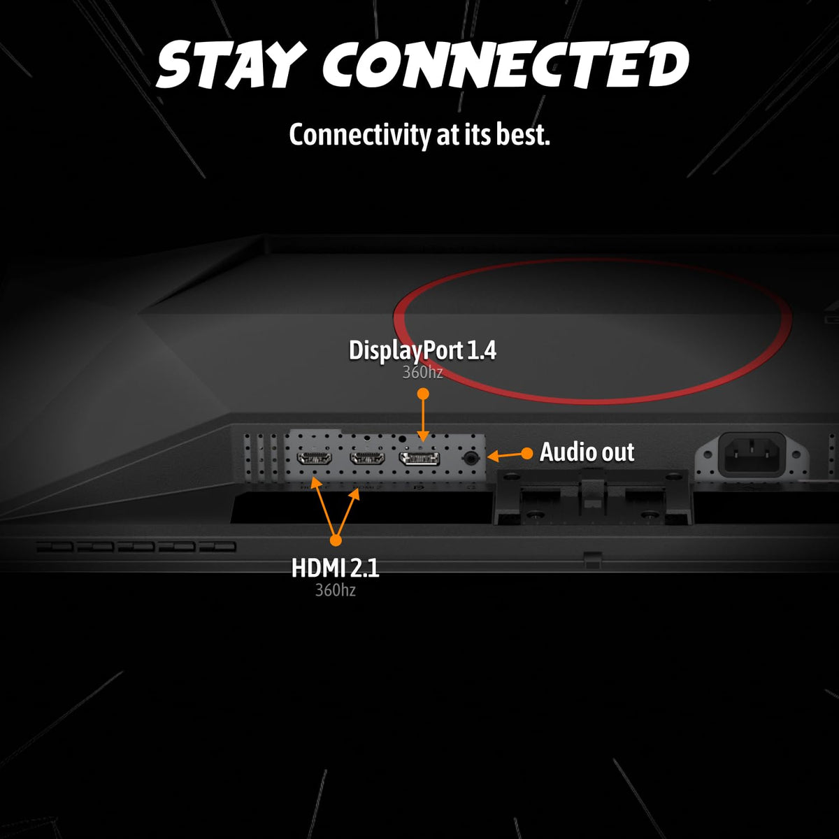 AOC Q27G40SDE VESA compatibility enables flexible mounting
