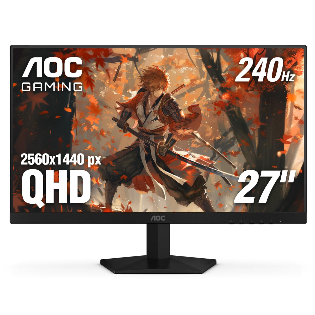 AOC Q27G41ZE 27-inch IPS display with sharp QHD detail and wide viewing angles for gaming