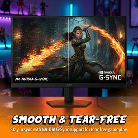 VESA mount and tilt on AOC Q27G41ZE for ergonomic desk placement