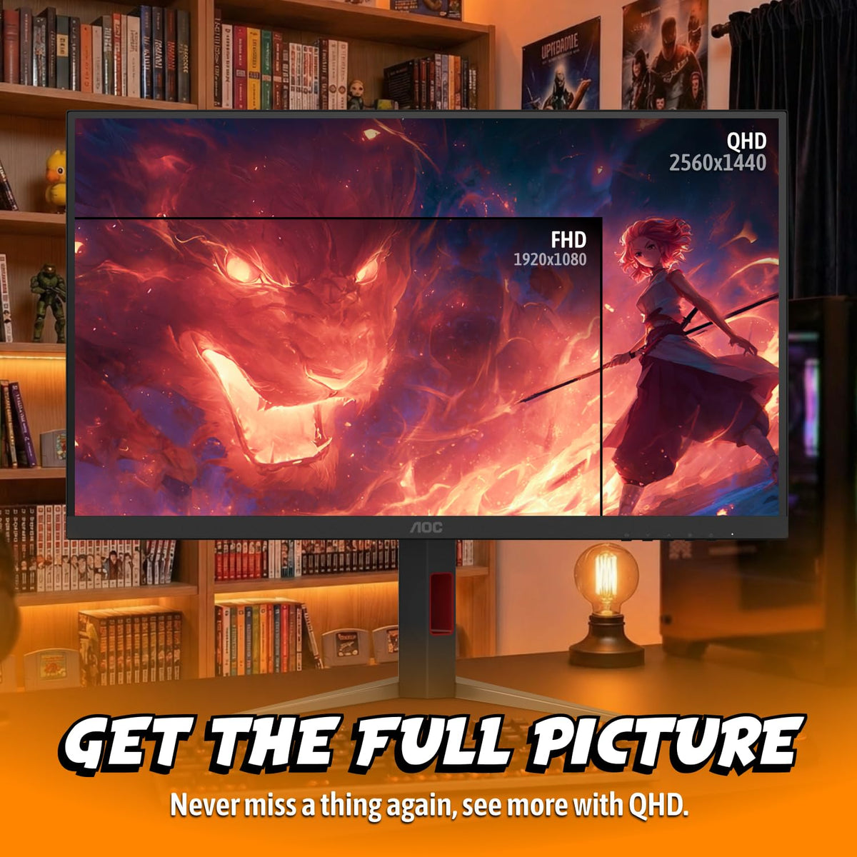 DisplayHDR 1000 certified brightness and contrast on the Q27G4SMN