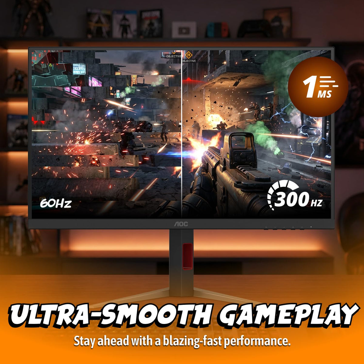 Vibrant colors across content thanks to wide color gamut on the Q27G4SMN