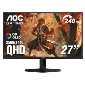 AOC Q27GAZD front view showing a sleek gaming monitor design