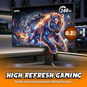 Crisp 2560x1440 resolution supports high-detail gaming and multimedia tasks.