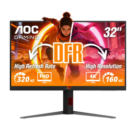 AOC U32G4 31-5-inch 4K UHD display shows crisp detail and color for immersive gaming.