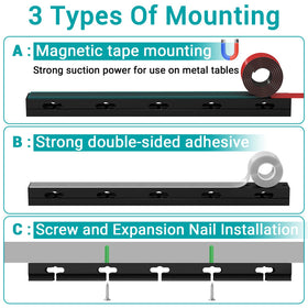 Aocii cable hider boosts workstation clarity for gaming and office.