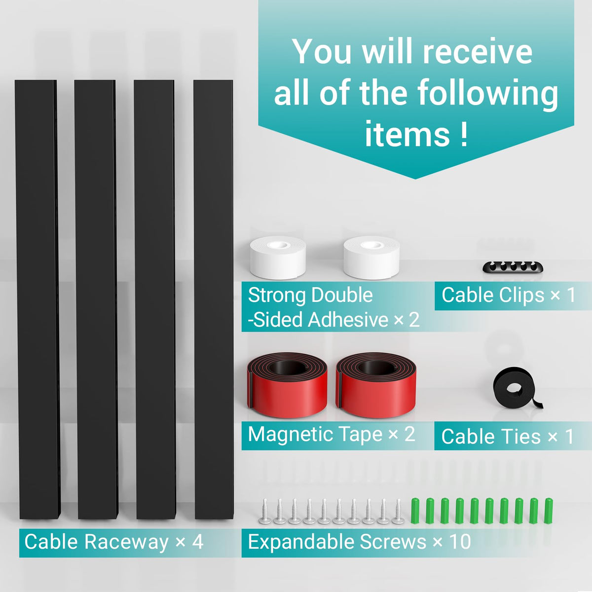 Aocii magnetic cable management reduces desk marks after repositioning.