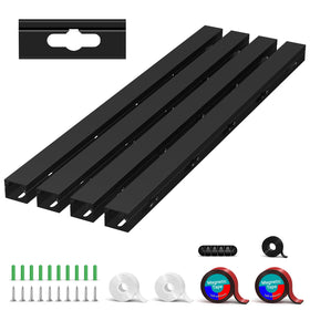 Aocii cable hider raceway kit magnetic management keeps cords tidy under the desk.