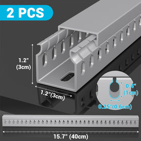 Aocii close-up of open slot texture for easy cable access