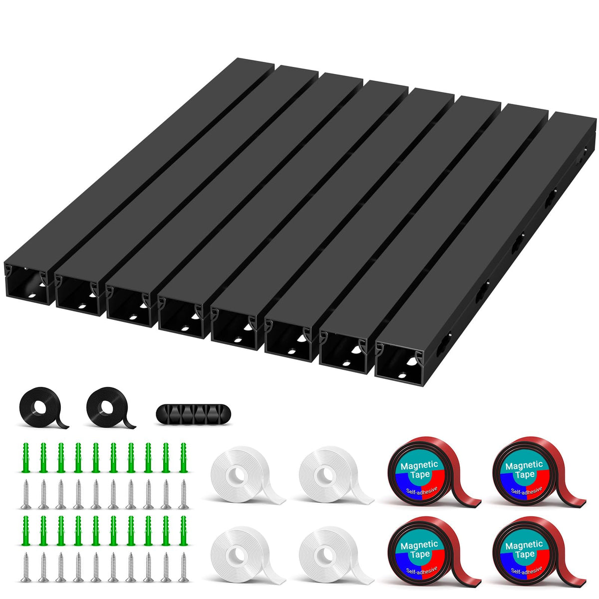 Aocii front view showing full 8-piece kit and neat storage benefit