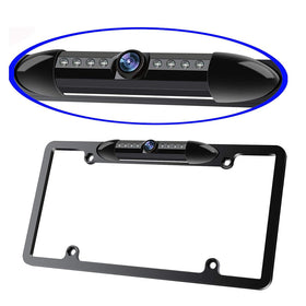 AOCISKA rear-view camera in action on a car showing clear visibility.