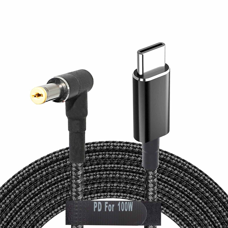 AoeSpy front packaging showing USB-C to 5.5x2.5mm cable for easy replacement
