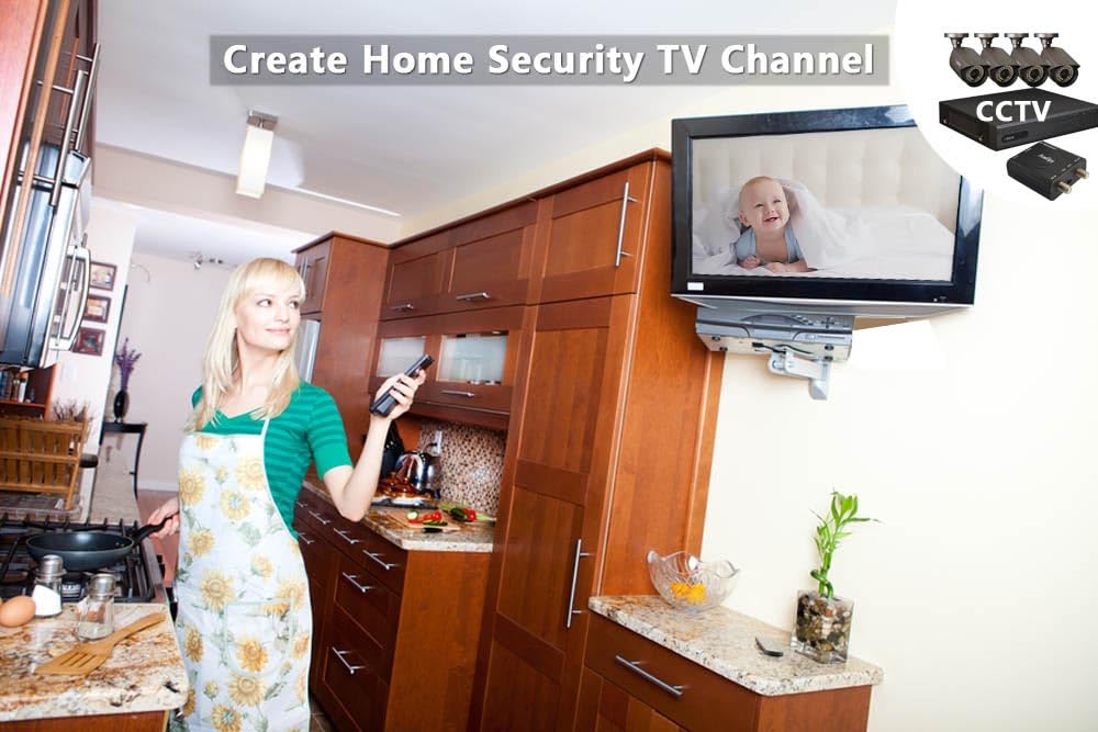 AoeSpy CCTV camera setup, turn HDMI signals into coax RF for monitoring.