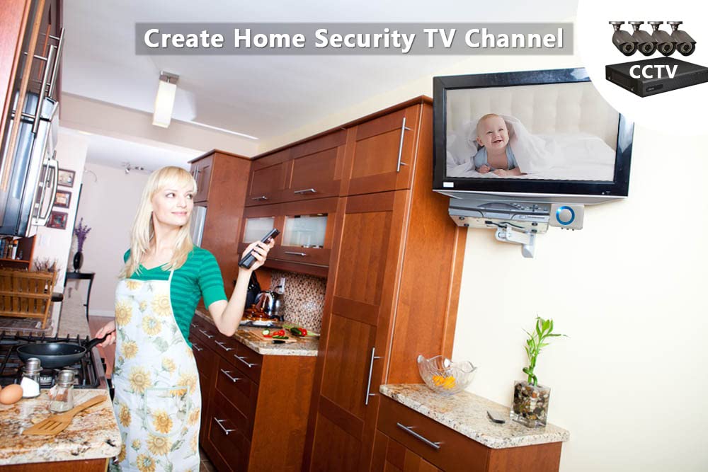 AoeSpy HDMI to RCA converter setup illustrates quick connection to legacy televisions for vintage viewing.