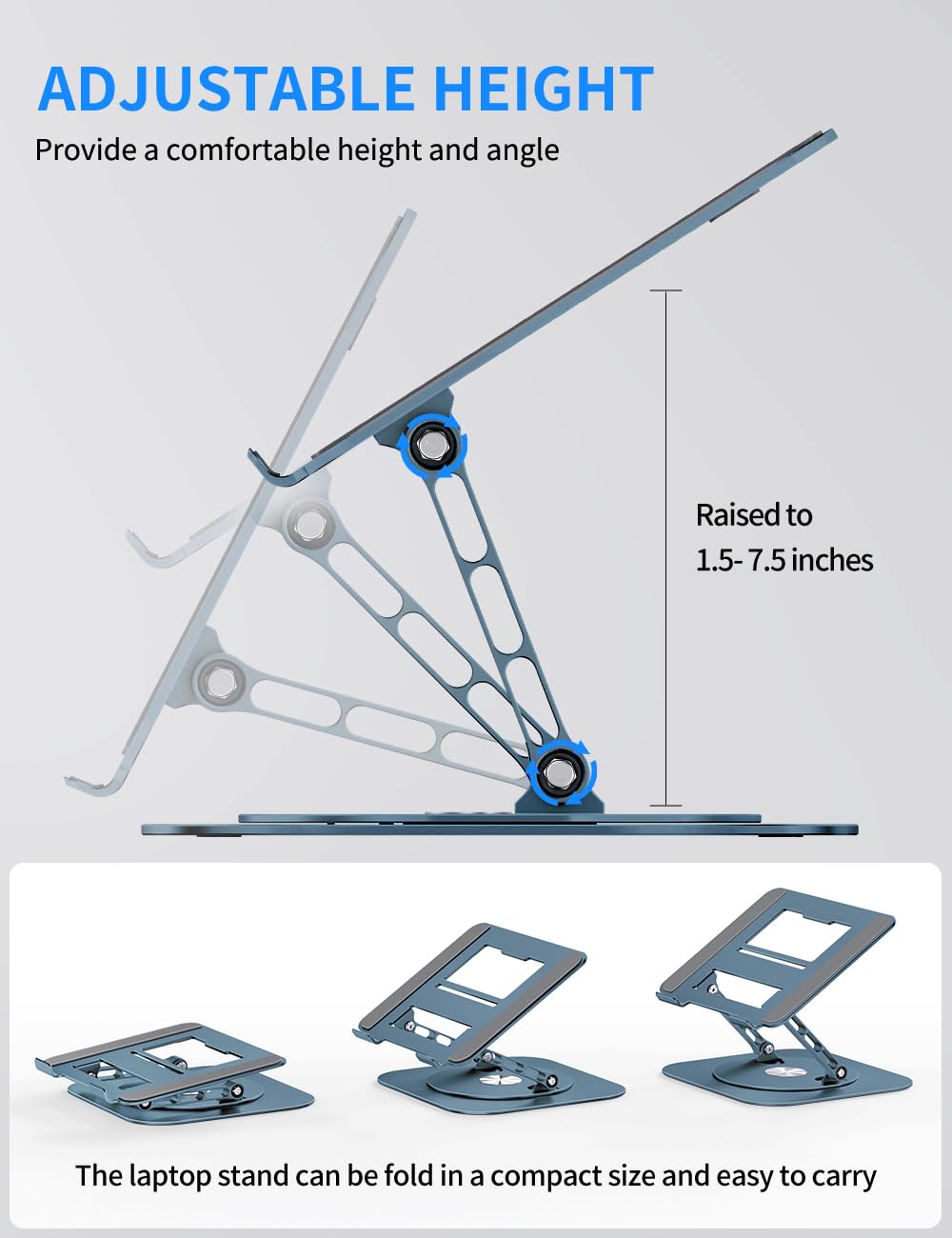 AOEVI rotating base in use allowing easy screen sharing among colleagues
