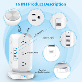 AOFO 15ft cord stretched to wall showing flexible placement benefit