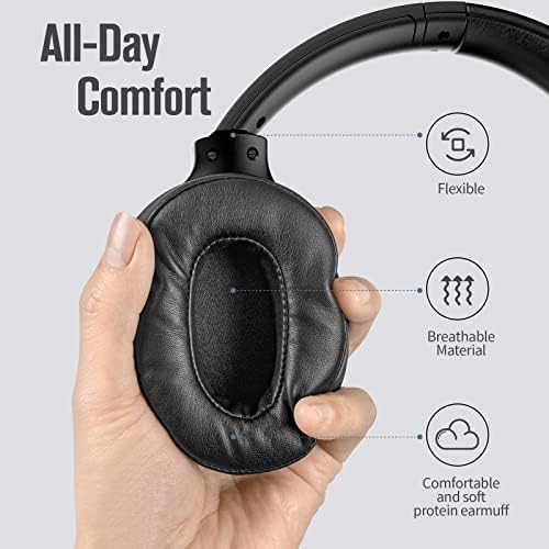 AOGKTON folded headset compact in hand showing portable travel benefit