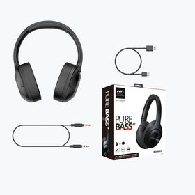 AOGKTON earcup with MicroSD slot and buttons for quick music access