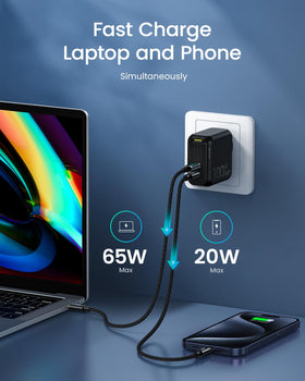 AOHI compact GaN+ charger fits in a pocket for travel