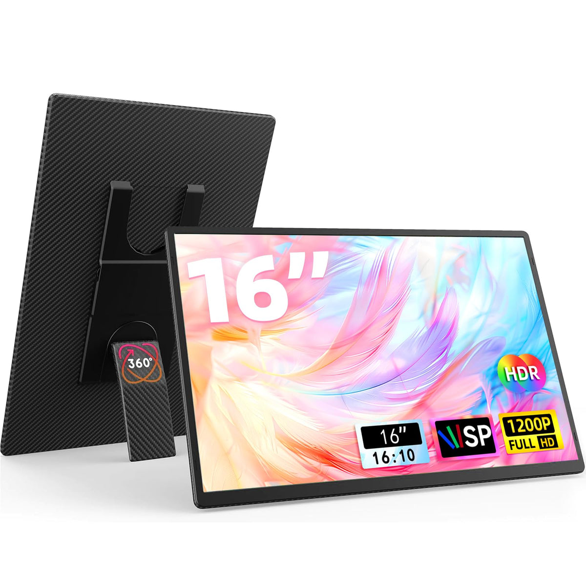 AOKER 16 inch front display showing vibrant colors and clarity