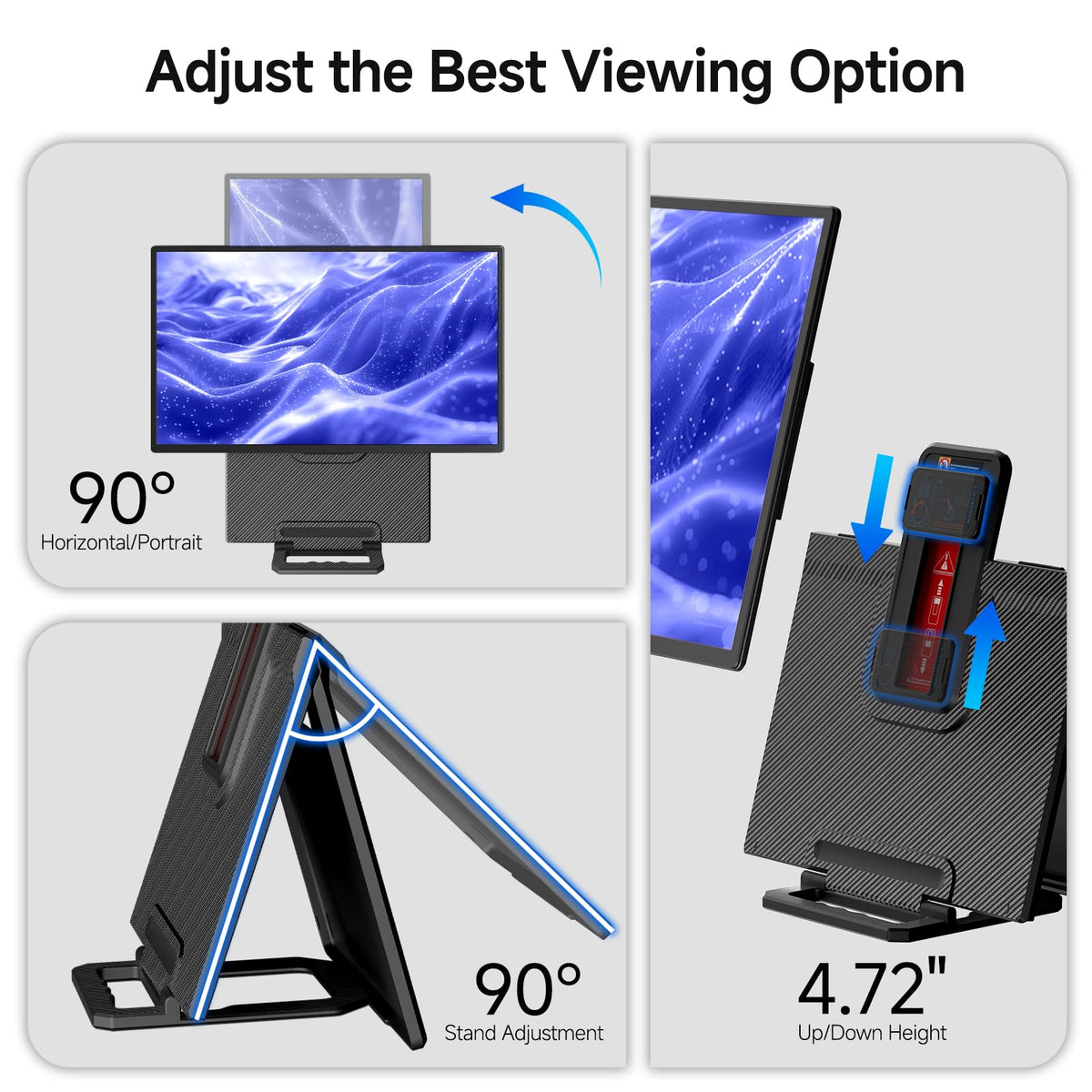 AOKER 100Hz display delivers smooth scrolling and responsive gaming.