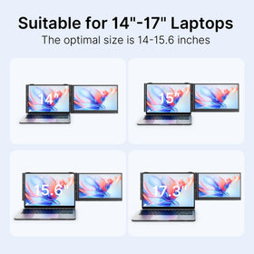 AOKER Laptop Screen Extender IPS 1080p Display delivers sharp colors