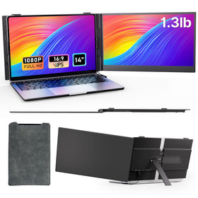 AOKER Laptop Screen Extender Ultra-Thin Profile for on-the-go multitasking and clarity
